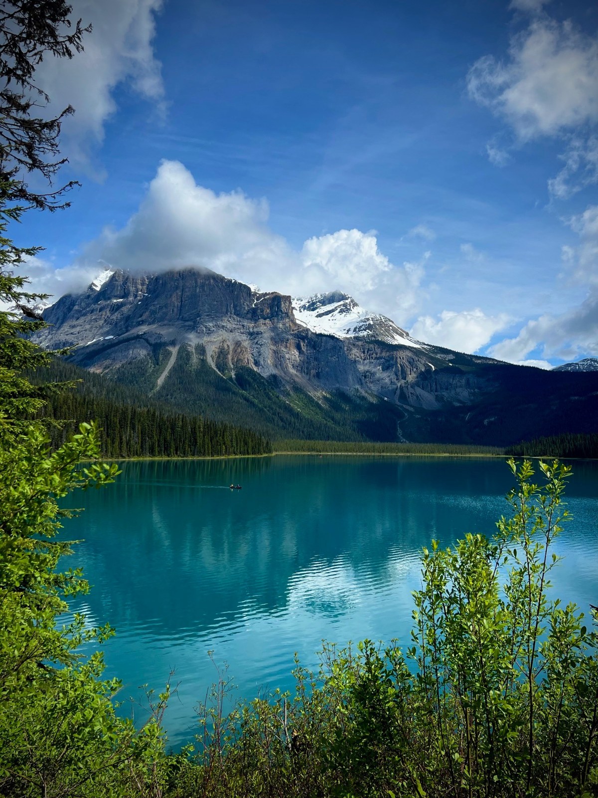 View of Emerald Lake, Yoho National Park, Canada